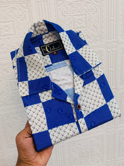 Men's Fashionable Half Sleeve Casual Shirt