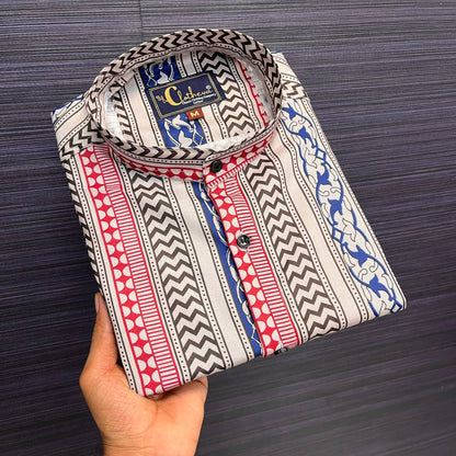 Men's Stylish Full Sleeve Button-Down Shirt