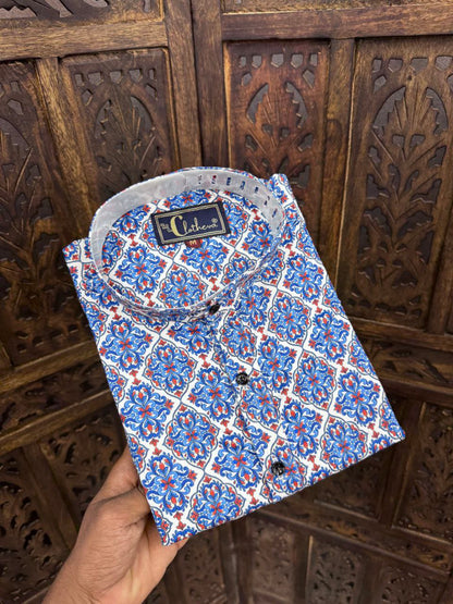 Men's Regular Fit Full Sleeve Cotton Shirt
