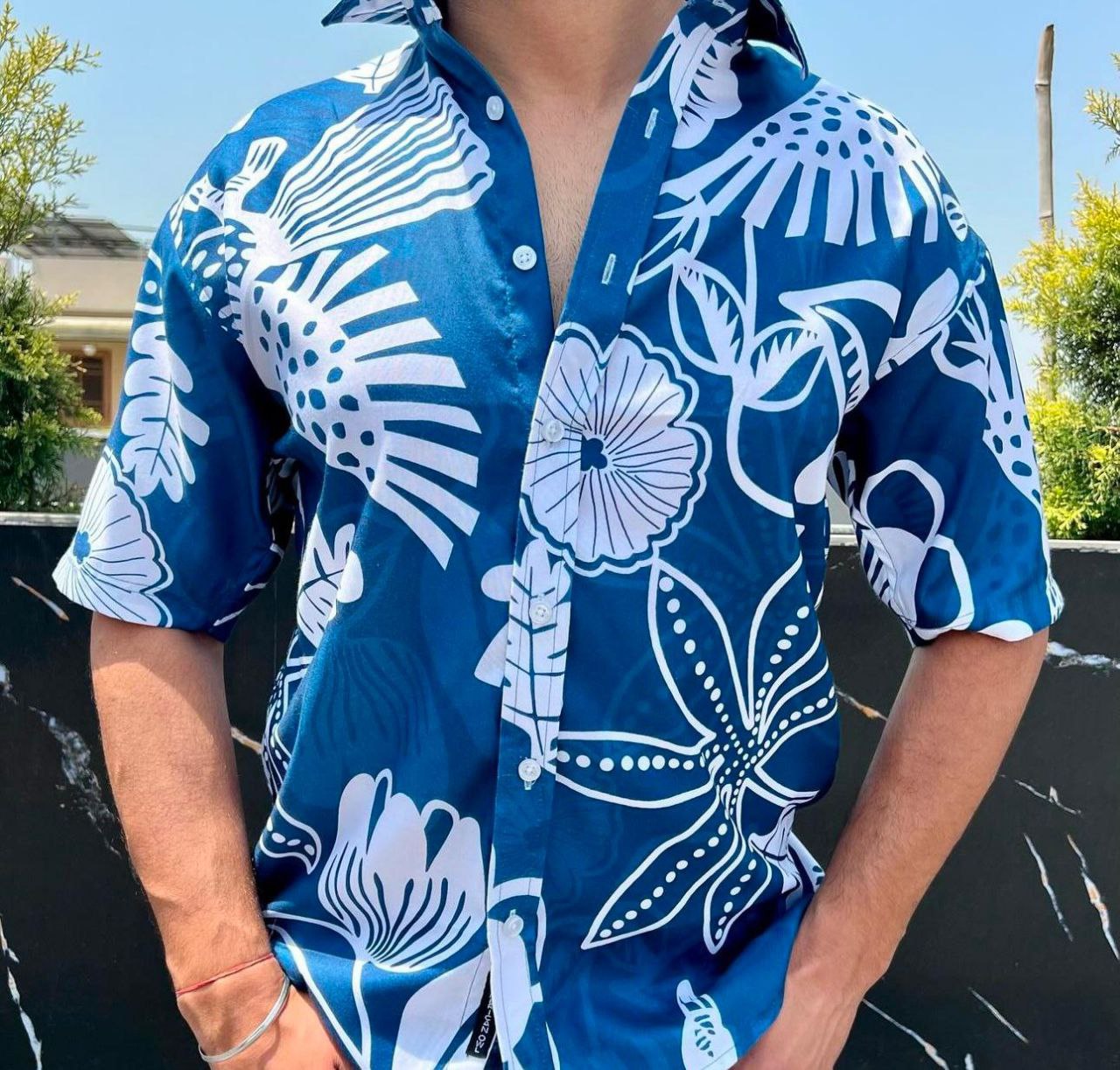 Men's Lightweight Breathable Half Sleeve Shirt for Men