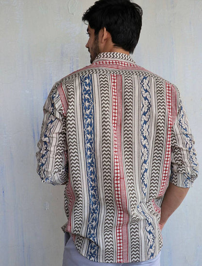 Men's Stylish Full Sleeve Button-Down Shirt