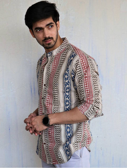 Men's Stylish Full Sleeve Button-Down Shirt