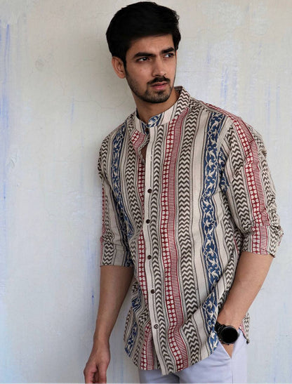 Men's Stylish Full Sleeve Button-Down Shirt