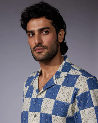 Men's Fashionable Half Sleeve Casual Shirt
